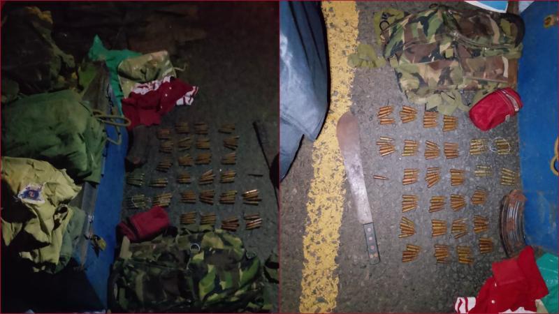 Detectives intercepted a passenger bus carrying ammunition.